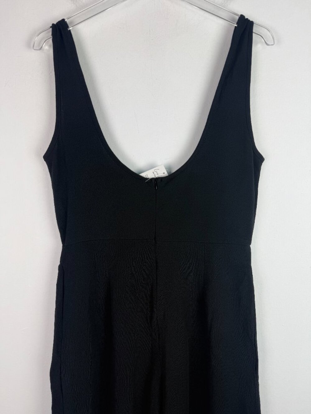 NWT Cupshe Wide Leg Sleeveless Button Jumpsuit Black Size Large L NEW - Picture 8 of 10